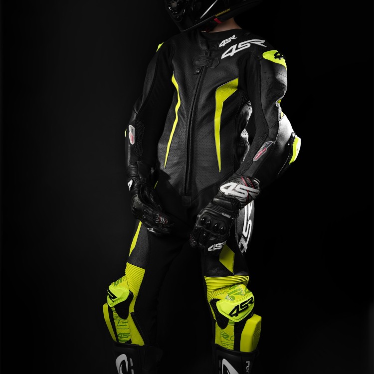 4SR dziecięcy jednoczęściowy kombinezon Racing Junior Yellow AR