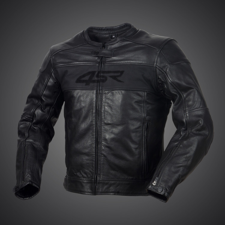 4SR czarna kurtka motocyklowa Hooligan - Black Velvet