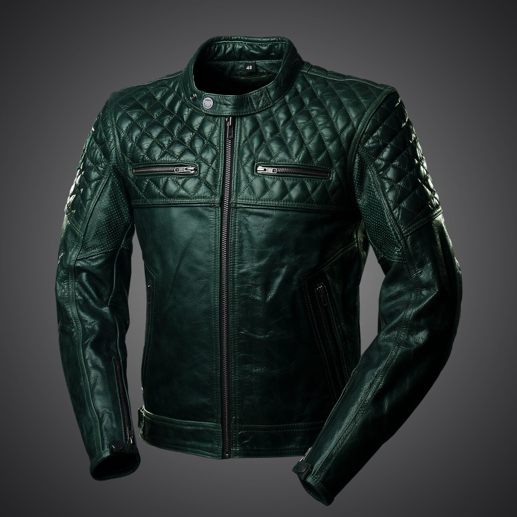 4SR - kurtka motocyklowa Scrambler British Racing Green