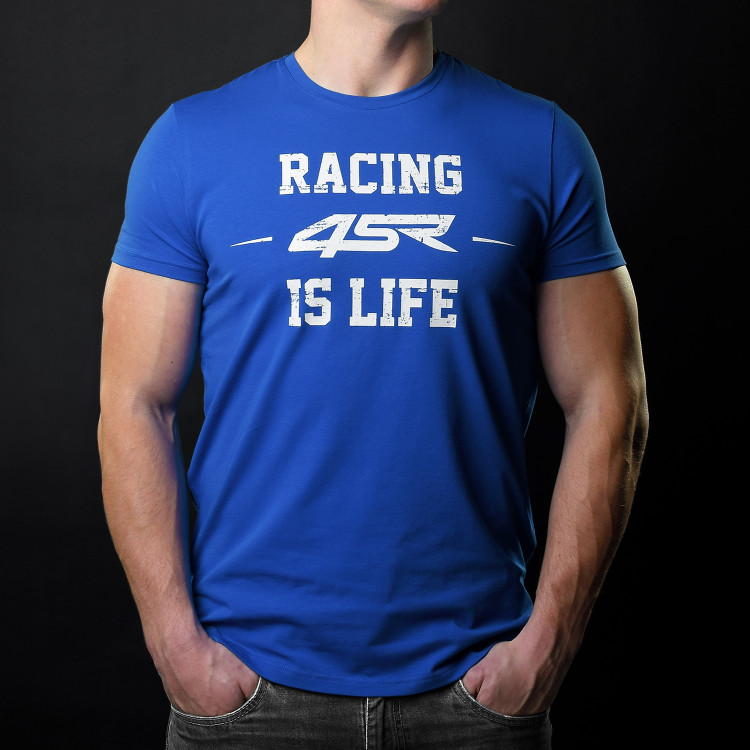 4SR t-shirt na prezent dla motocyklisty Life Blue
