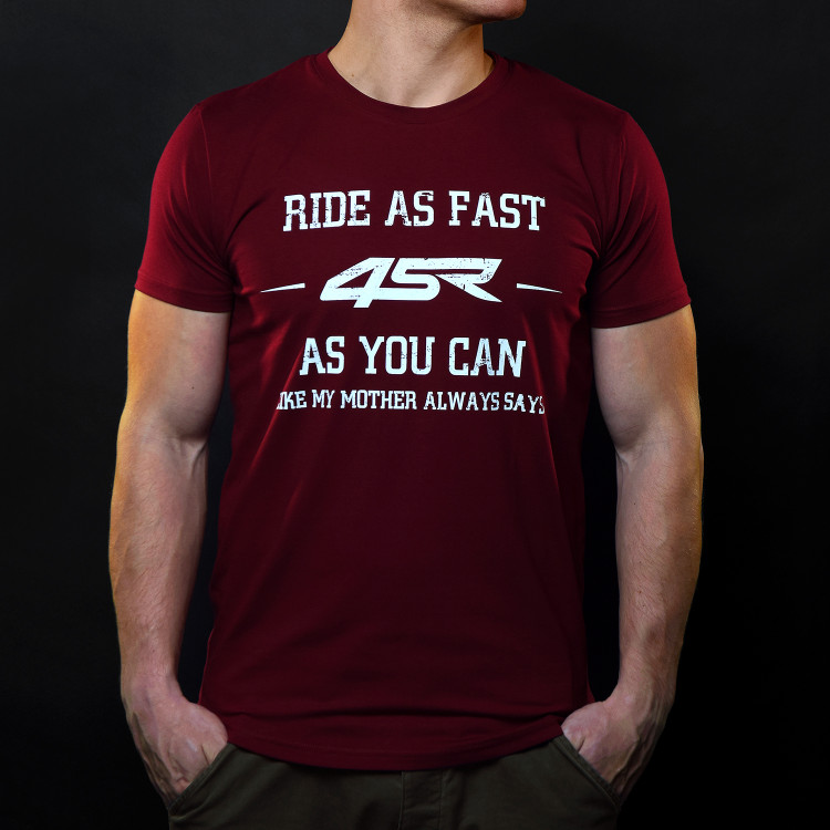 4SR koszulka dla motocyklisty My Mother Red