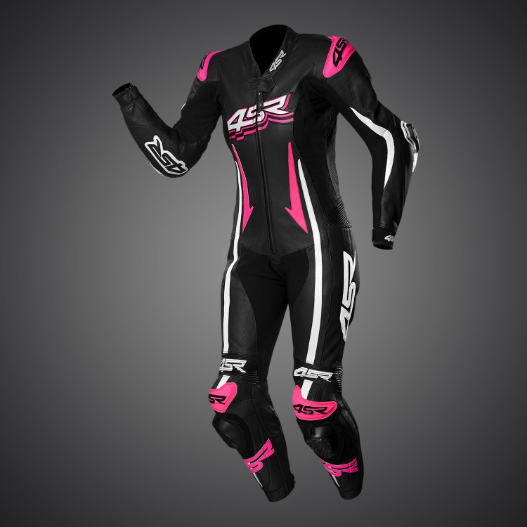 4SR damski jendoczęściowy kombinezon motocyklowy Racing Lady Pink 020 1