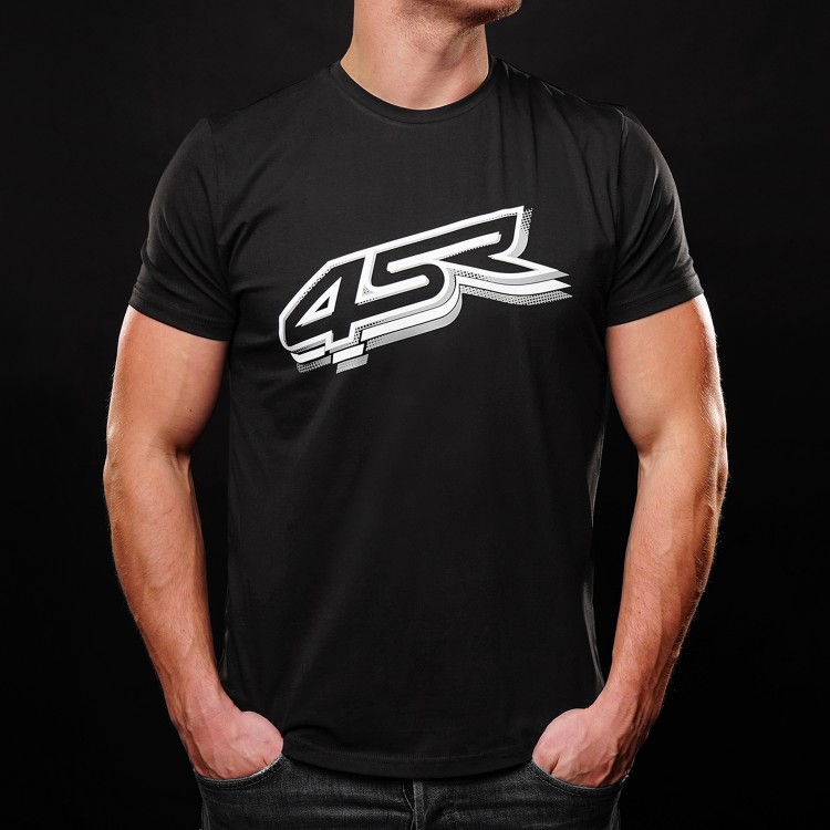 4SR t-shirt dla motocyklisty Logo Black