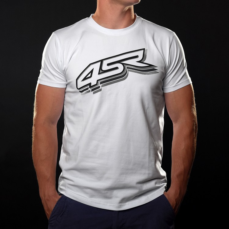 4SR koszulka Logo White