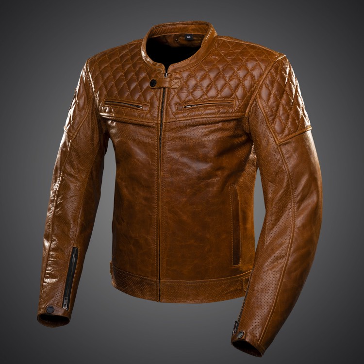 4SR kurtka motocyklowa Scrambler Cognac II