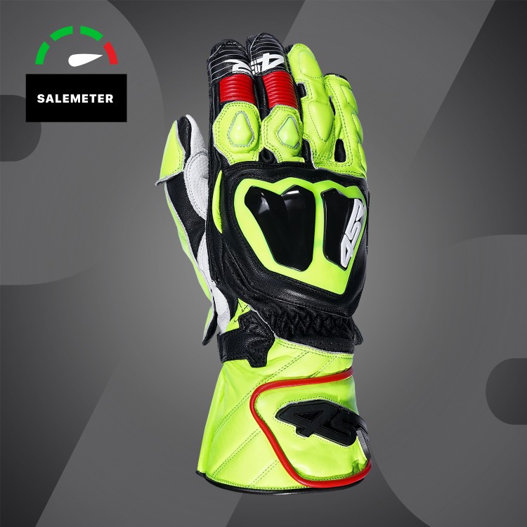 4SR sportowe rękawice motocyklowe Stingray Race Spec Yellow