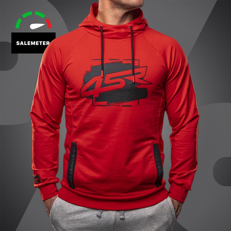 4SR Bluzka z kapturem Hoodie Drift Red 1