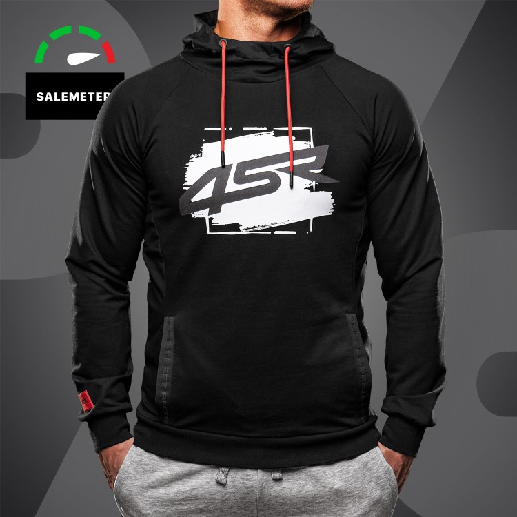 4SR Bluzka z kapturem Hoodie Drift Black 1