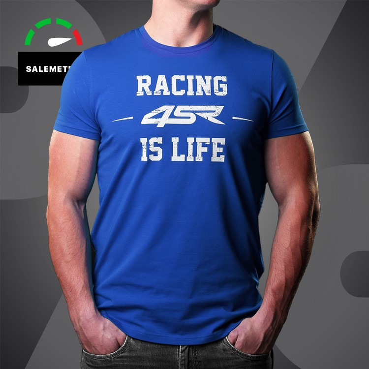4SR t-shirt na prezent dla motocyklisty Life Blue
