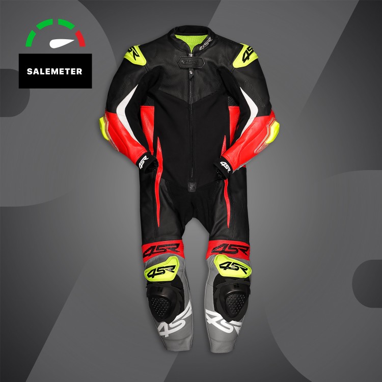 4SR jednoczęściowy kombinezon motocyklowy Junior Racing Minimoto Red