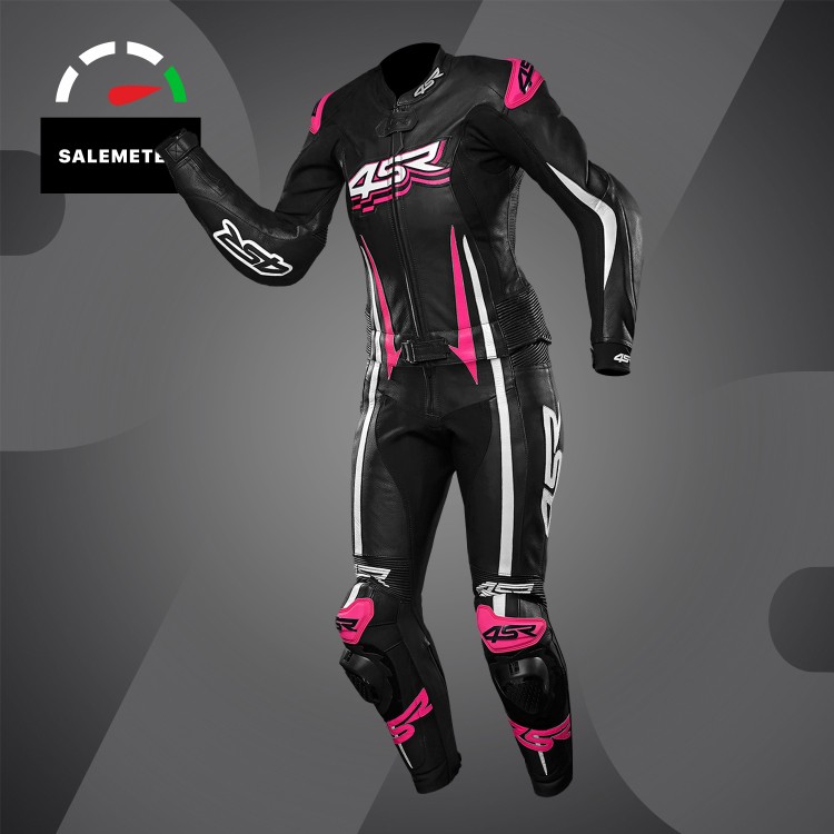 4SR dwuczęściowy damski kombinezon motocyklowy RR Lady Pink 