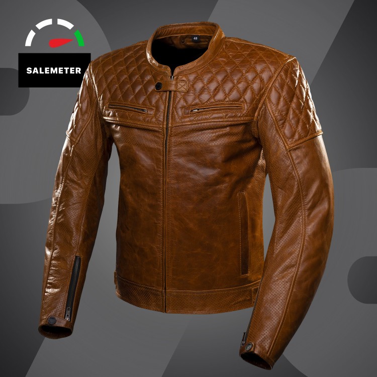 4SR kurtka motocyklowa Scrambler Cognac II