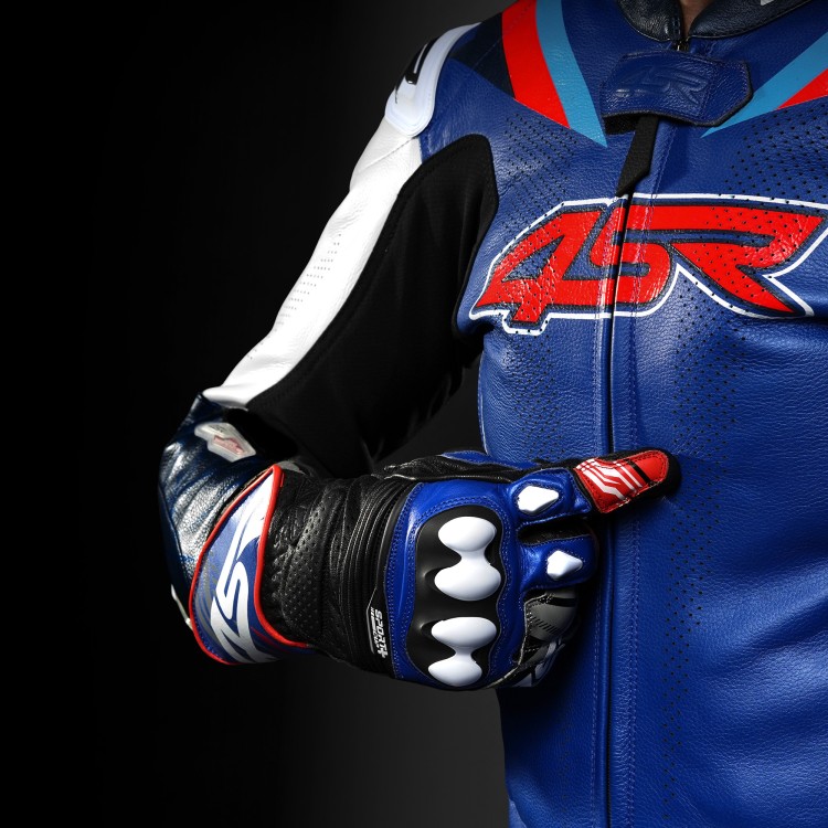 Dwuczęściowy kombinezon motocyklowy 4SR RR Blue AR