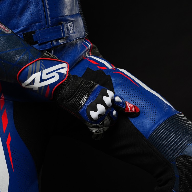 Dwuczęściowy kombinezon motocyklowy 4SR RR Blue AR
