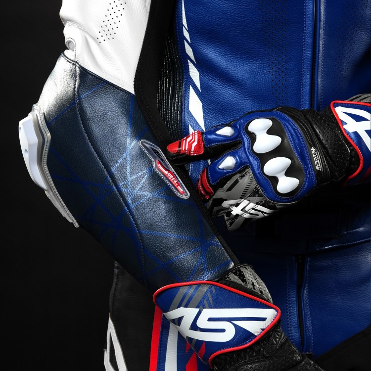 Dwuczęściowy kombinezon motocyklowy 4SR RR Blue AR