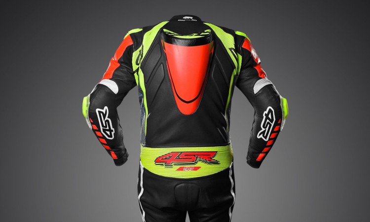 4SR - jednoczęściowy kombinezon motocyklowy Racing Neon AR - Airbag-Ready 03